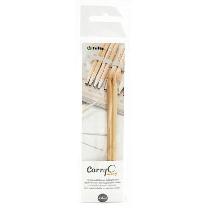 Спицы съемные Tulip 4.5 мм, 12 см, CarryC Long бамбуковые, арт.CTMM-32