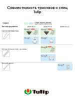 Спицы съемные Tulip 6,5 мм, 12 см, CarryC Long бамбуковые, арт.CTMM-36