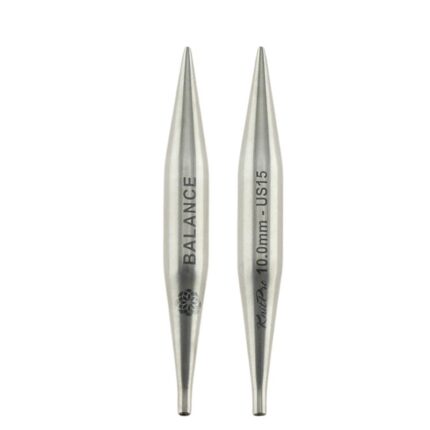 Спицы съемные укороченные KnitPro Mindful 10см, 10мм, нержавеющая сталь, 2шт в упаковке, арт.36184