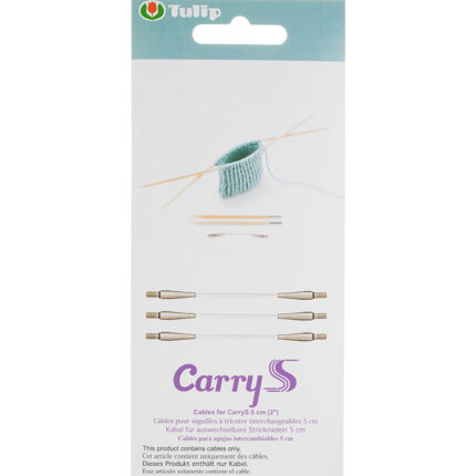 Тросик Tulip для чулочных спиц CarryS, длина 5см, арт.CSMM-01