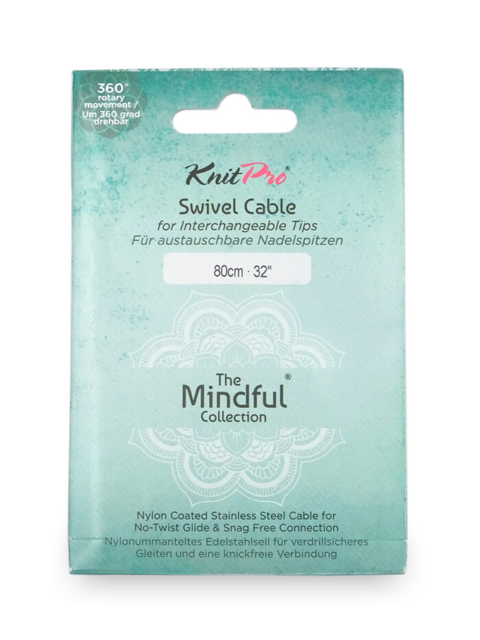 Тросик поворотный для съемных спиц 56 (80) см, Mindful KnitPro, арт.36604