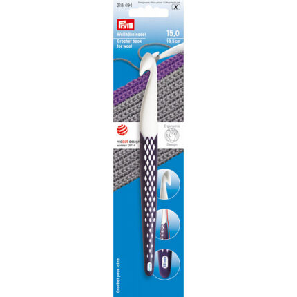Крючок для вязания PRYM Ergonomics, 17см, 15мм, арт.218494