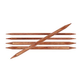 Спицы для вязания Knit Pro чулочные, деревянные Ginger 2,25мм, 15см, арт.31002