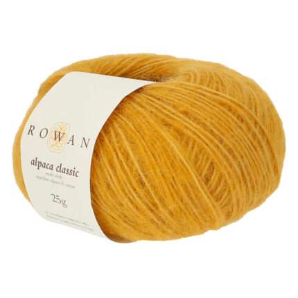 Пряжа Rowan Alpaca Classic 25г/120м, цвет 113 оранжевый (57% альпака, 43% хлопок)