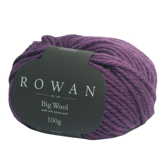 Пряжа Rowan Big Wool 100г/80м, цвет 025 Wild Berry (100% мериносовая шерсть)