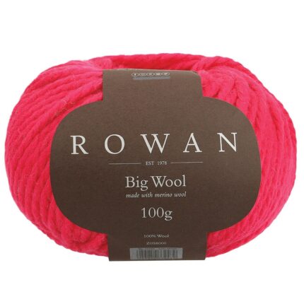 Пряжа Rowan Big Wool 100г/80м, цвет 089 Cerise (100% мериносовая шерсть)