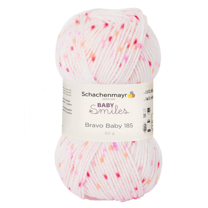 Пряжа Schachenmayr Baby Smiles Bravo Baby 50г/185м, 9801212, цвет 00180, flamingo color, розовый/красный