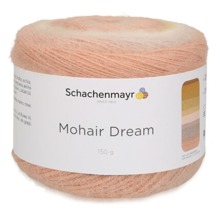 Пряжа Schachenmayr Mohair Dream 150г/810м, 9807597, цвет 00081 светло-розовый/оранжевый