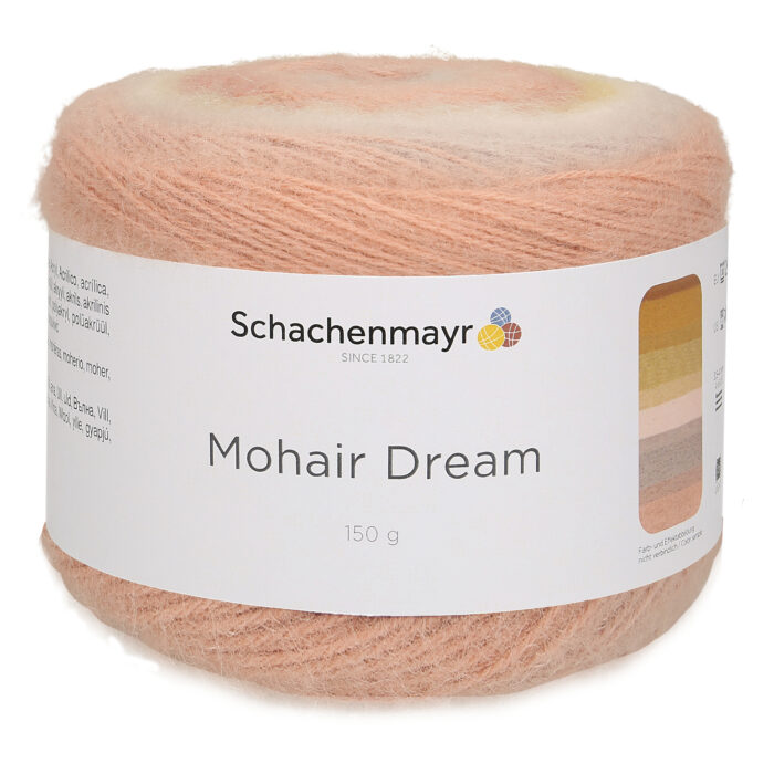 Пряжа Schachenmayr Mohair Dream 150г/810м, 9807597, цвет 00081 светло-розовый/оранжевый Пряжа Schachenmayr Mohair Dream 150г/810м, 9807597, цвет 00081 светло-розовый/оранжевый