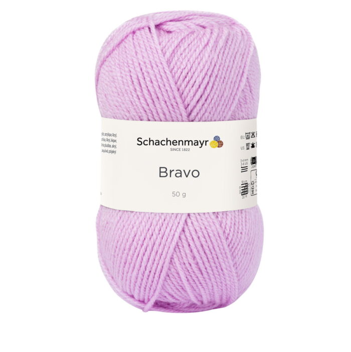 Пряжа Schachenmayr Originals Bravo 50г/133м, 9801211, цвет 08367 светло-розовый