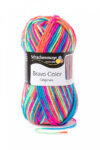 Пряжа Schachenmayr Originals Bravo Color 50г/133м, 9801421, цвет 00095, electra color, бирюзовый/оранжевый/розовый