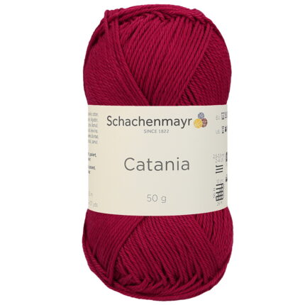 Пряжа Schachenmayr Originals Catania 50г/125м, 9801210, цвет 00192 винный красный