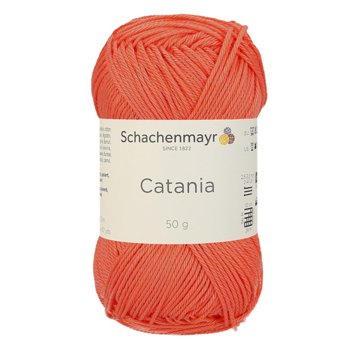 Пряжа Schachenmayr Originals Catania 50г/125м, 9801210, цвет 00410 коралловый