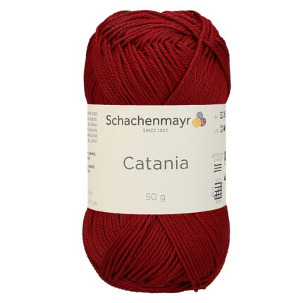 Пряжа Schachenmayr Originals Catania 50г/125м, 9801210, цвет 00424 темно-красный