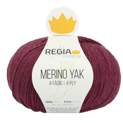 Пряжа Schachenmayr REGIA PREMIUM 4-ply Merino Yak, 100г/400м, цвет 07517 Raspberry