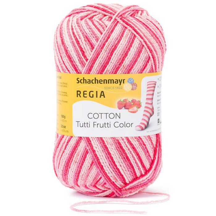 Пряжа Schachenmayr Regia Cotton Color 100г/420м, 9801621, цвет 02420 розовый