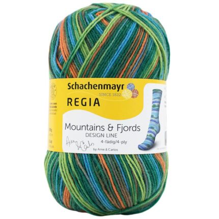 Пряжа Schachenmayr Regia Design Line из 4 ниток 07033, Mountains and Fjords Color, utnefjord color