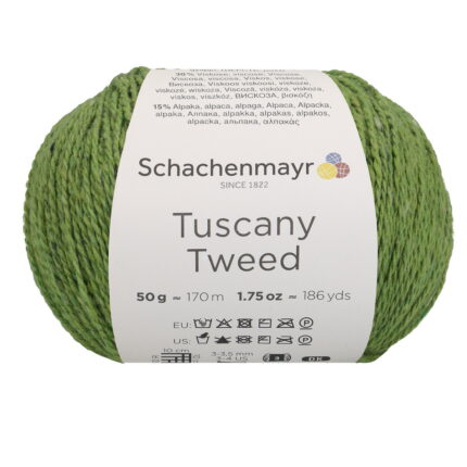 Пряжа Schachenmayr Tuscany Tweed 50г/170м, 9807002, цвет 00070 зеленый
