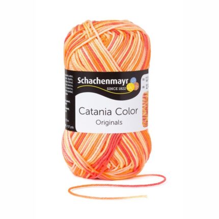 Пряжа Schachenmayr original Catania Color 50г/125м, 9801780, цвет 00026 оранжевый
